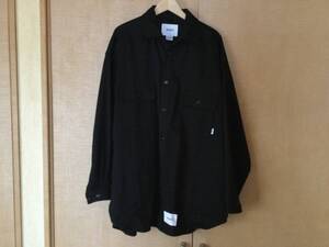 22AW WTAPS WCPO 02 COTTON TWILL BLACK サイズ3 