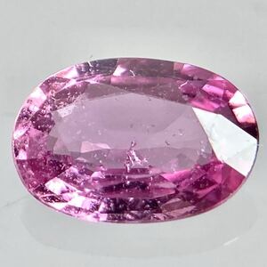 1円〜!!ソ付!!〔天然ピンクサファイア0.538ct〕d 約6.0×4.2mm ルース 裸石 宝石 pink sapphire corundum コランダム BB7/BB7 テDG0 w4す70