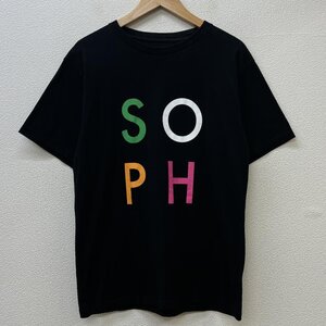 ソフネット SOPH-160119 COLOR TYPO TEE ロゴ プリント クルーネック Tシャツ Tシャツ M 黒 / ブラック