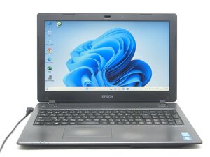 WEBカメラ/最新Win11Pro/中古/15型/ノートPC/新品SSD512GB/16GB/4世代i7/EPSON　NJ3900E 新品無線マウス WWPS office2搭載