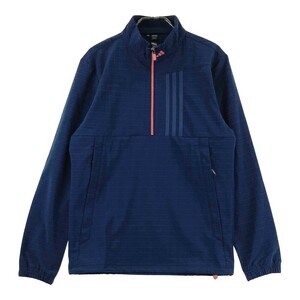 ADIDAS GOLF アディダスゴルフ 2023年モデル IJ9832 ハーフジップ ブルゾン プルオーバー ネイビー系 S [240101155153] ゴルフウェア