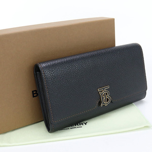 中古良品BURBERRY TB コンチネンタルウォレット 長財布 8049212 ブラック ランク：A us-2