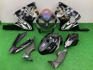 ZX-12R 外装セット 黒 カワサキ 純正 中古 バイク 部品 B型後期 05年外 ZXT20B-017*** アッパー タンクカバー テール 車検 Genuine