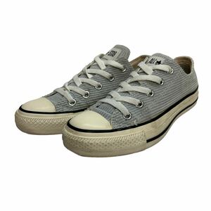 D107 CONVERSE コンバース オールスター ローカットスニーカー US4 23cm ライトグレー コーデュロイ