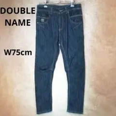 DOUBLE NAME ダブルネーム ハイブリッド デニム サルエルパンツ