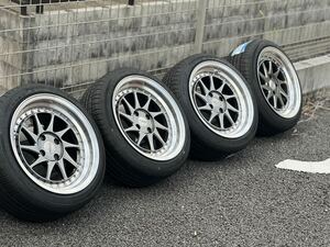 KYOWA RACING 16インチ 8J 25 195/45R16 新品タイヤ 4本 kyowaホイール　フィットRS GE8 GE6 GK5 GK3 スイフトロードスター　100PCD 4穴