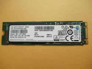 ★☆1円 ～スタート☆Samsung SSD CM871a M.2 2280 MZ-NTY2560 256GB 使用時間:6378H☆★