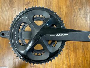 SHIMANO シマノ 105 FC-R7000 クランクセット ブラック 11S ホローテック2 ロード クランクセット 2x11スピード 50-34T 172.5mm