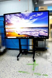 【引取限定】SHARP シャープ BIG PAD 80型 4K タッチディスプレイ BIGPAD PN-L805H リモコン＆業務用スタンド付 51096Y