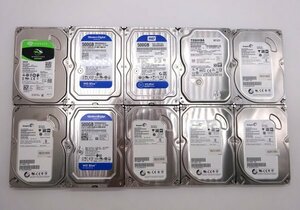 【10枚セット】HDD 500GB 3.5インチ TOSHIBA SEAGATE Western Digital ＠H010★