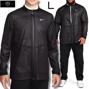 新品 L 秋冬 NIKE GOLF STORM-FIT ADV FULLZIP ゴルフジャケット 定価35,530円 ゴルフウェア ストレッチ ブラック