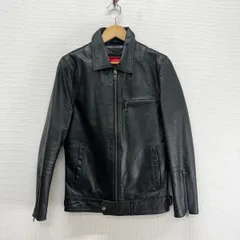 Liugoo Leathers リューグーレザーズ シングルライダースジャケット 牛革 レザージャケット 中綿インナー付 S 10121511