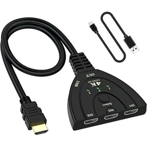 HDMI 切り替え器 3入力1出力 分配器 HDMI av セレクター