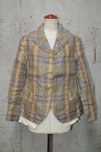 ポールハーデン シューメーカーズ　Paul Harnden　Shoemakers　ポケット　ジャケット　ブレザー　M　womens　pocket　blazer E0294