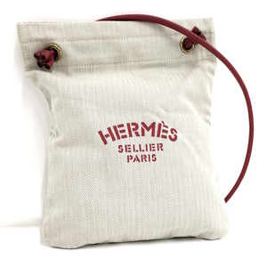 HERMES アリーヌPM ショルダーバッグ キャンバス ベージュ