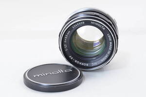 【ecoま】ミノルタ MINOLTA MC ROKKOR-PF 55mm F1.7 no.2345938 マニュアルレンズ