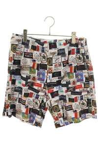 シュプリーム SUPREME 21SS Labels Pique Short サイズ:M ラベル柄ハーフパンツ 中古 BS99