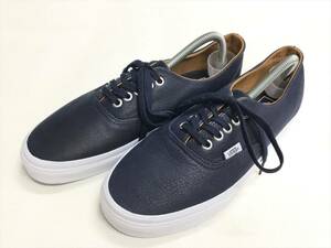 VANS オーセンティック 紺 レザー ネイビー US12 (30cm) アメリカ企画限定!! バンズ Authentic