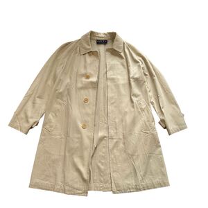 90s ラルフローレン　ステンカラーコート　ヴィンテージ　 トレンチコート　ralphlauren BURBERRY polo1992 アメトラ　古着