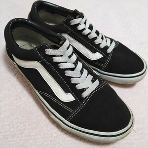 VANS オールドスクール 25cm 黒×白　us7