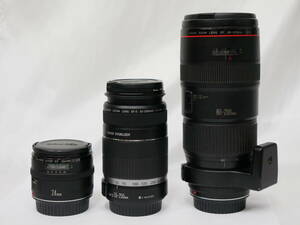 #3963 CANON EF lens 80-200mm F2.8L 24mm EF-S 55-250mm F4-5.6 IS 