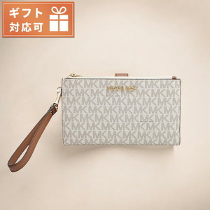 マイケルコース MICHAEL KORS JET SET TRAVEL DOUBLE ZIP WRISTLET 二つ折り財布 35F8GTVW0B-VANILLA MK レディース バニラ