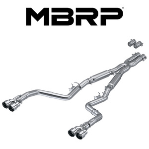 MBRP 2017-2024 ダッジ チャレンジャー 5.7L キャットバック エキゾースト ポリッシュTip バルブエリミネーター 正規輸入品