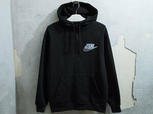 美品 Supreme NIKE Half Zip Hooded Sweatshirt ハーフジップ パーカー スウェット フーディー Black S シュプリーム ナイキ F