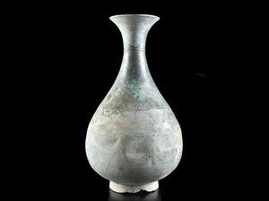 【雲】某名家買取品 中国古玩 唐物 青銅製 花瓶 高さ31.3cm 重さ1645g 古美術品(旧家蔵出)Y947 UT1fwf