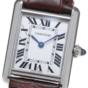 カルティエ CARTIER W1541056 タンク ルイ K18WG クォーツ レディース _766568