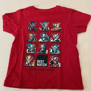 仮面ライダービルド 半袖Tシャツ ユニクロ レッド 赤　100センチ