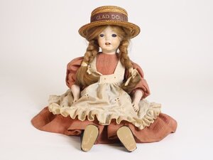 オーストラリアの人形作家 GLADYS Busch ビスクドール GLAD DOLLS ヘッドに記銘 少女人形 アンティーク 西洋人形