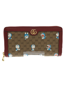 GUCCI◆×ドラえもん/ミニGGスプリーム ラウンドジップウォレット/647787 2TUBG 8580