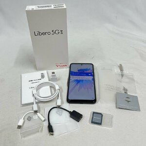 ▽▼【極美品に近い】リベロ Libero 5G Ⅱ スマホ SIMフリー 対応機種 ヤフー ソフトバンク ワイモバイル ブラック スマートフォン A103ZT