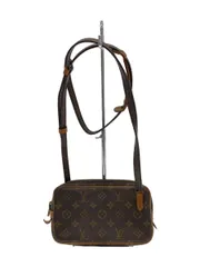 LOUIS VUITTON ポシェット・マルリー・バンドリエール_モノグラム・キャンバス_BRW PVC ブラウン