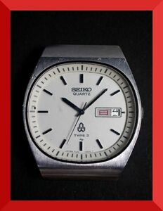 セイコー SEIKO TYPE Ⅱ クォーツ 3針 デイデイト 7123-5030 男性用 メンズ 腕時計 x724