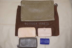 ”BOTTEGA VENETA イントレチャート長財・クラッチBag・コインケース”５点