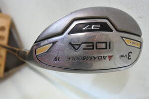 【KSD/S2/10】アダムスゴルフ　３iron PNT IDEA a7 Flex Rロフト19°ユースド　表記はIRONとありますがユーティリティで出品　ユーズド