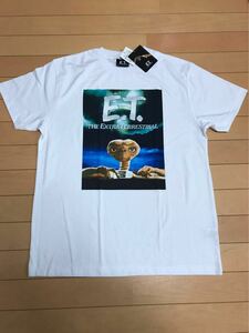 【ラスト1点】新品 ET E.T. Tシャツ Lサイズ 白 スピルバーグ SF 80