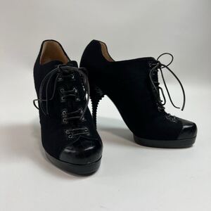 EMPORIO ARMANI エンポリオアルマーニ Leather heels size 38 24.5 シューズ 