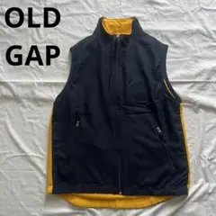 OLDGAP オールドギャップ リバーシブルベスト　ネイビー　イエロー　y2k