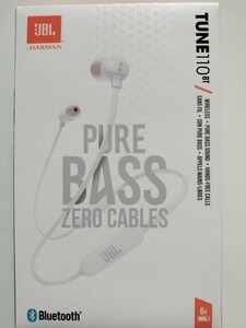 JBL Bluetoothイヤホン　TUNE110BT ホワイト 未開封新品