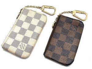 【え沖】LOUIS VUITTON ルイヴィトン コインケース 小銭入れ 2点 N62658 N62659 ポシェット クレ ダミエ ダミエアズール 沖513 MD437MSS34