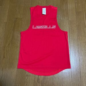 リーボック　レズミルズ　LesMills ノースリーブ タンクトップ　赤　XS