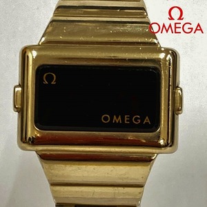 【不動品】OMEGA オメガ LEDタイムコンピューター デジタル時計 クォーツ アンティーク