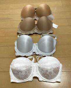 ～～～　ブラジャー単品4点　（A75ブラ1点 ＋ B75ブラ3点）・・の ブラジャー計4点まとめてセットで 【未使用品】 ～～～