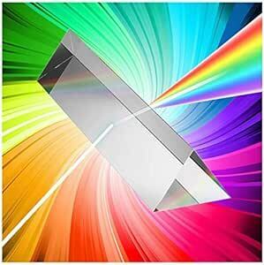 MerryNine 三角プリズム 光学ガラス K9クリスタル プリズム 物理学 光の分散 教学ツール 撮影 虹造り 100 m