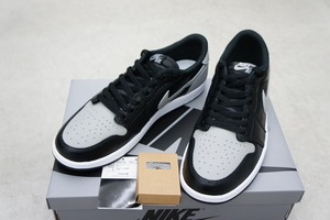 新品 国内正規 24SS NIKEナイキ CZ0790-003 AIR JORDAN 1 LOW OG SHADOW エアジョーダン スニーカー シャドウ US10 本物 黒灰530O▲