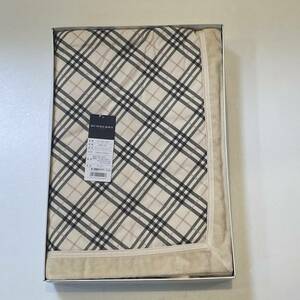 激レア【送料無料】BURBERRY/バーバリー/正規品/新品未使用/コットンブランケット/ノバチェック/日本製/アイボリー/西川産業株式会社(247y)