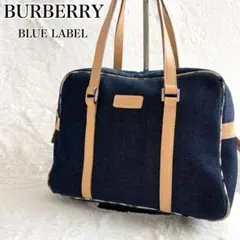 BURBERRYバーバリー ブルーレーベル✨️ハンドバッグ　ノバチェック　デニム